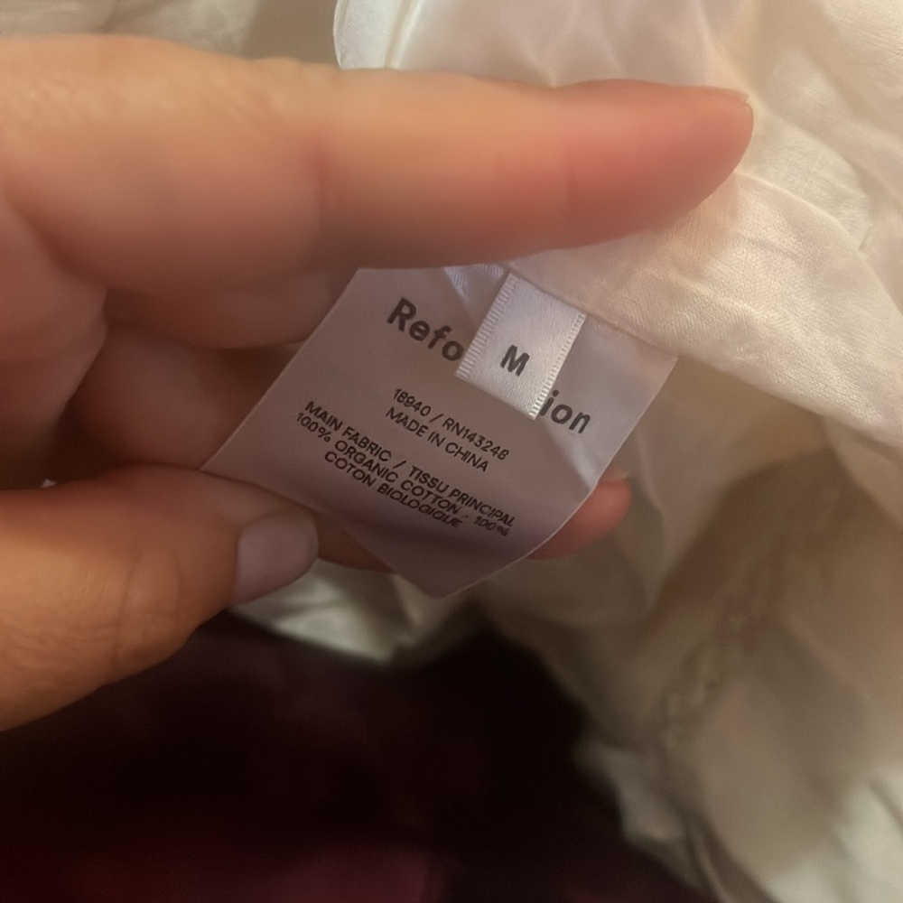 Reformation Bekkah Maxi Dress Cream Size Medium - Picture 6 of 6